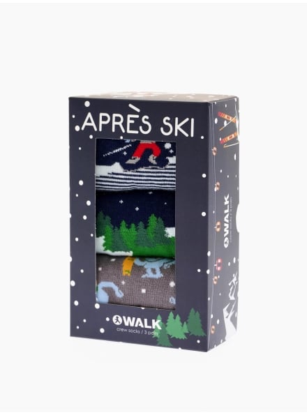 Unisex Apres Ski Βαμβακερές Κάλτσες Walk 3τμχ