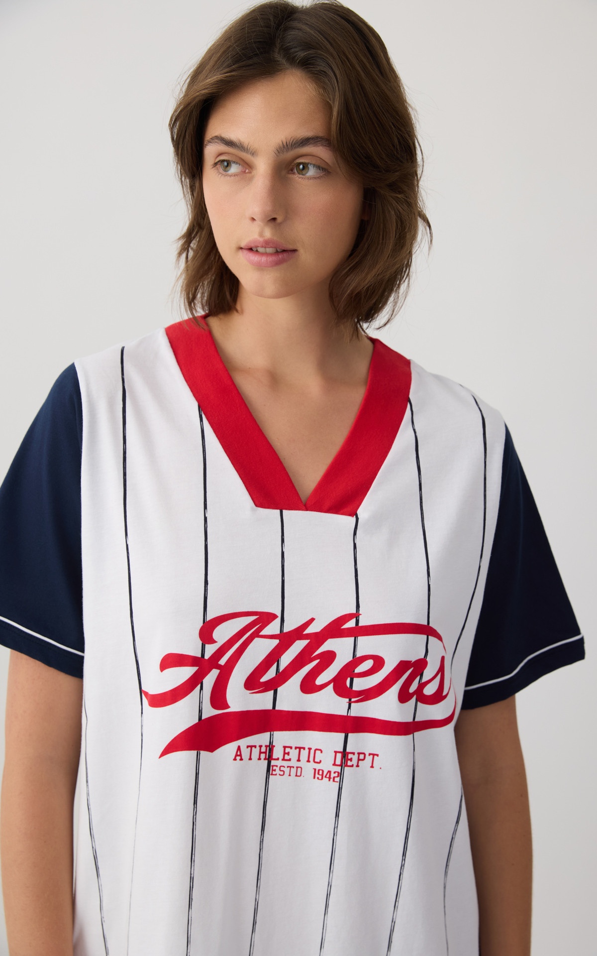 Athens Γυναικείo Boyfriend T-shirt Dress MInerva