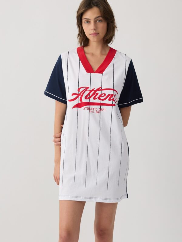 Athens Γυναικείo Boyfriend T-shirt Dress MInerva