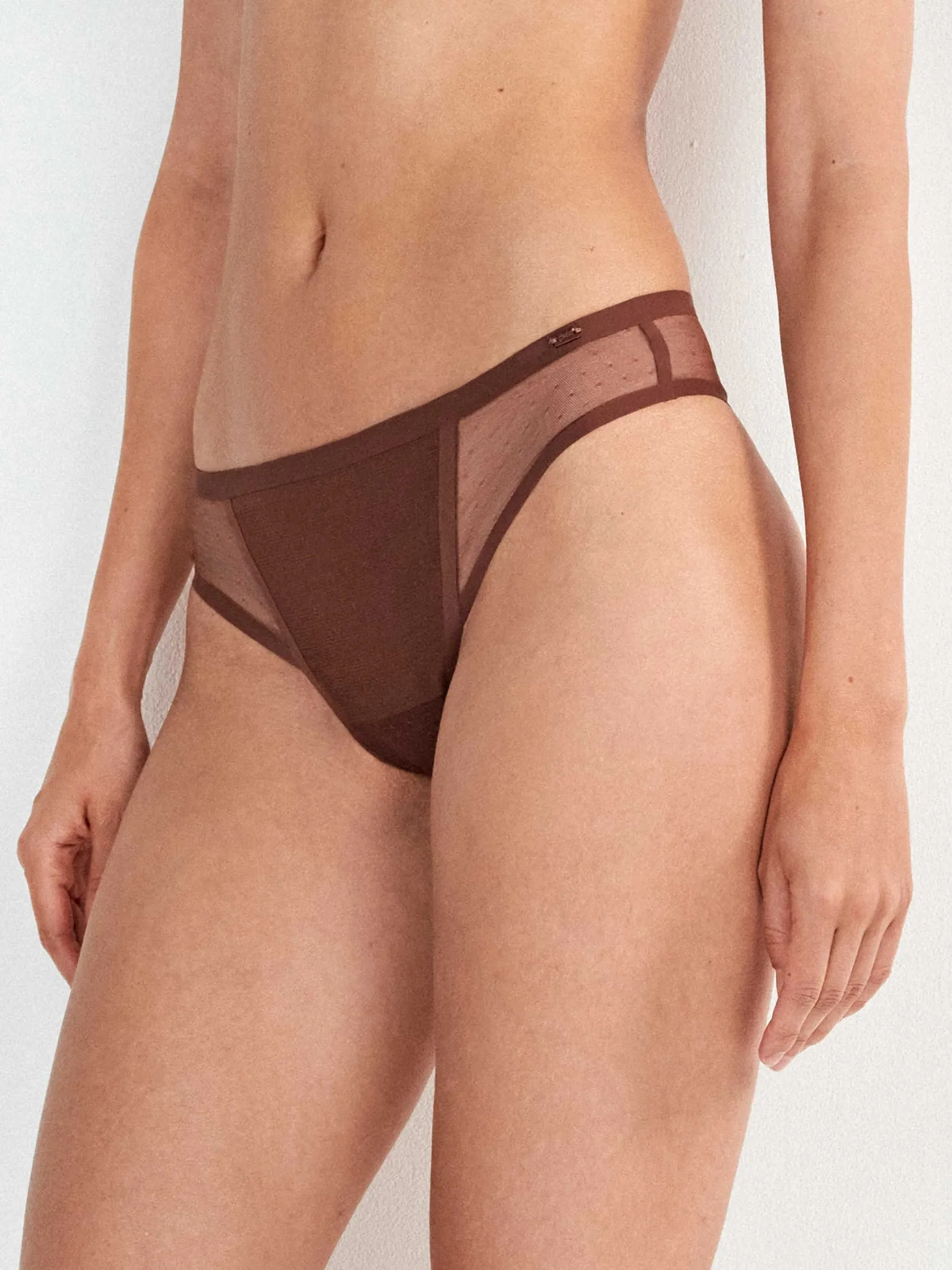 Brazilian slip Gisela 2/10202B Brown καφέ