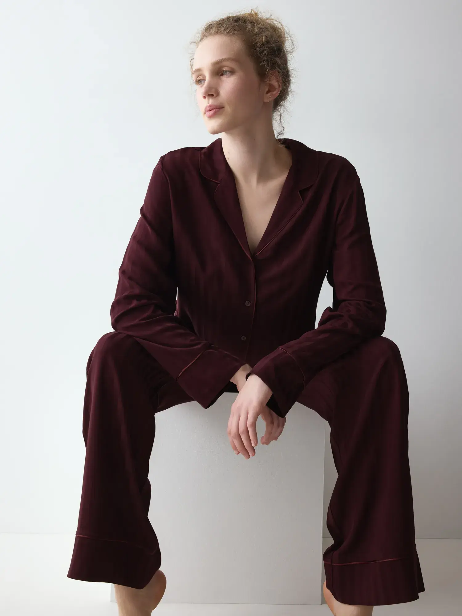 Triumph Amourette Jacquard 10225073-7291 Claret πιτζάμα