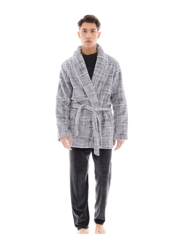 Ανδρική ρόμπα Ulisse Jacquard W-M641 Grey