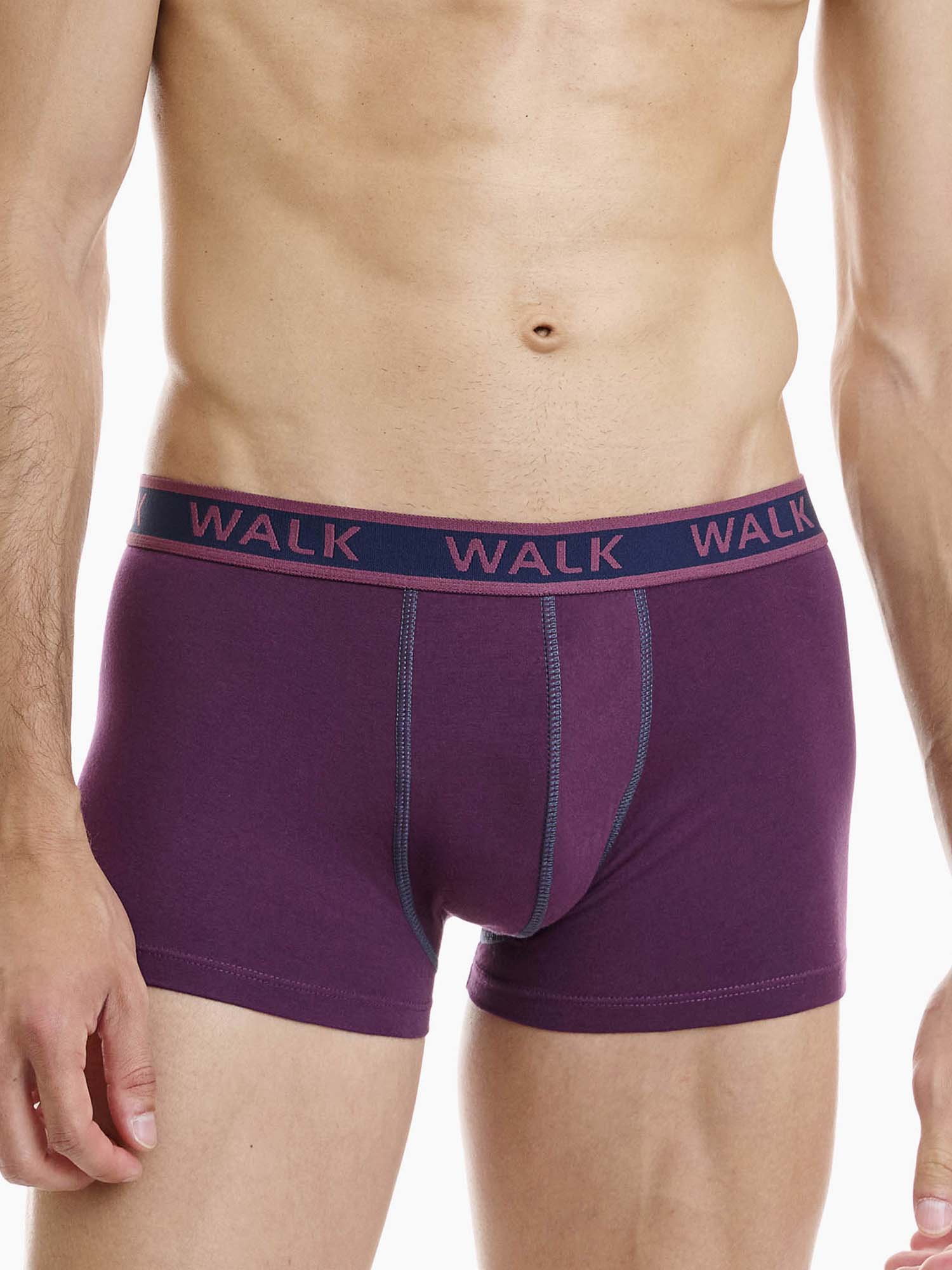 Walk W1756-0339 μελιτζανί ανδρικό boxer