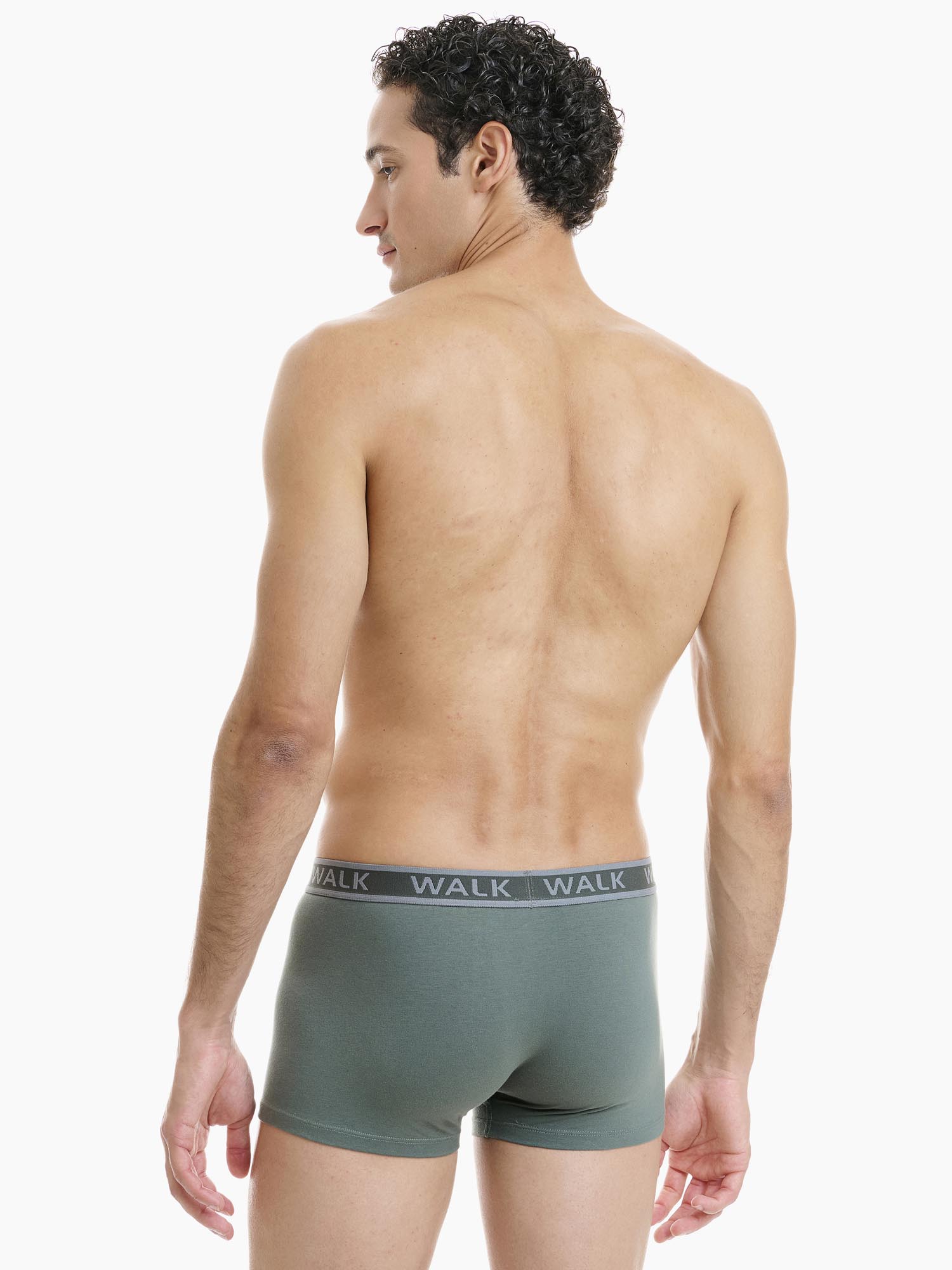 Walk W1756-1224 Dark Khaki ανδρικό boxer πίσω όψη