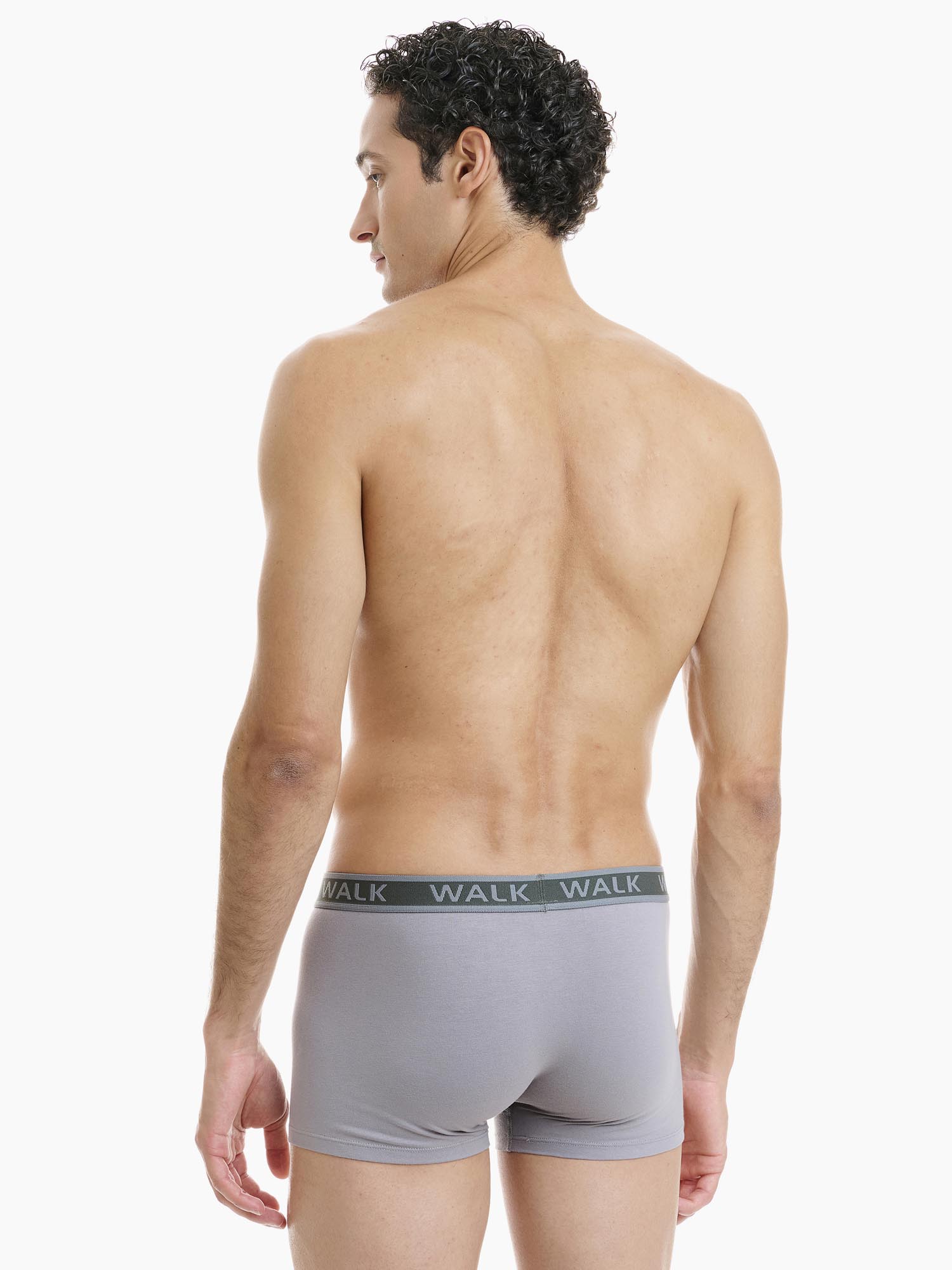 Walk W1756-1224 Grey ανδρικό boxer πίσω όψη