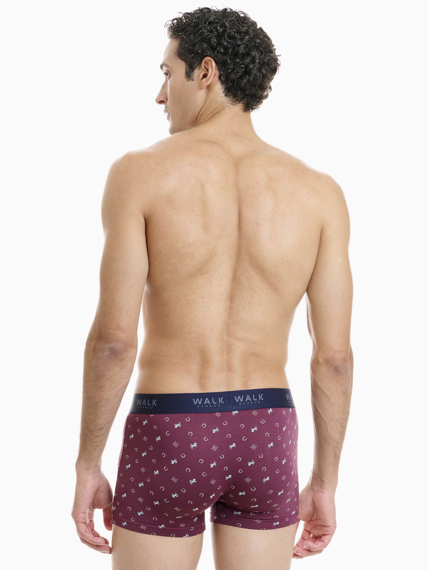 1. Ανδρικό boxer Walk W1770-83 bamboo πίσω όψη