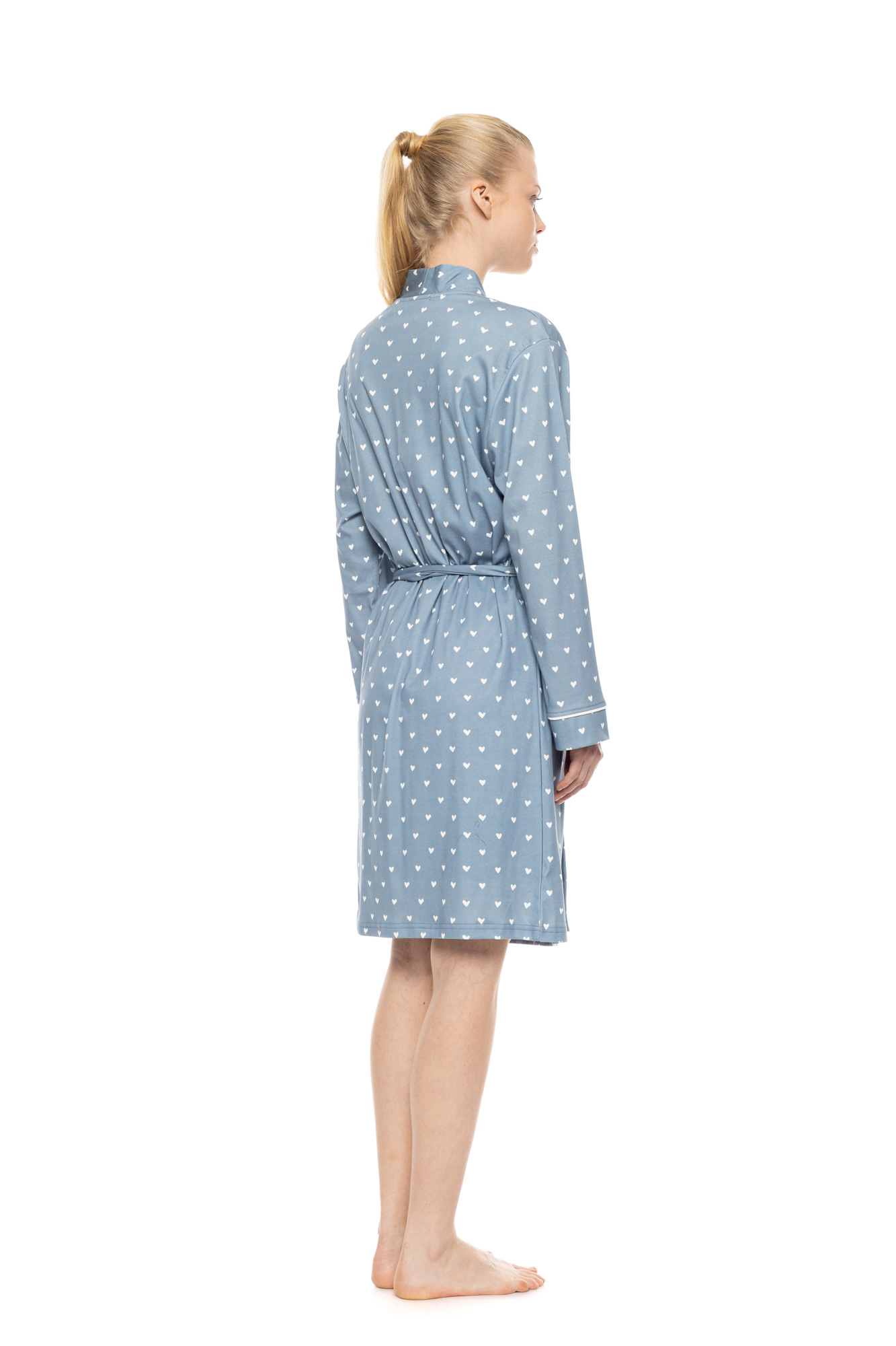 Γυναικεία ρόμπα Pink Label W1956 Blue πίσω όψη