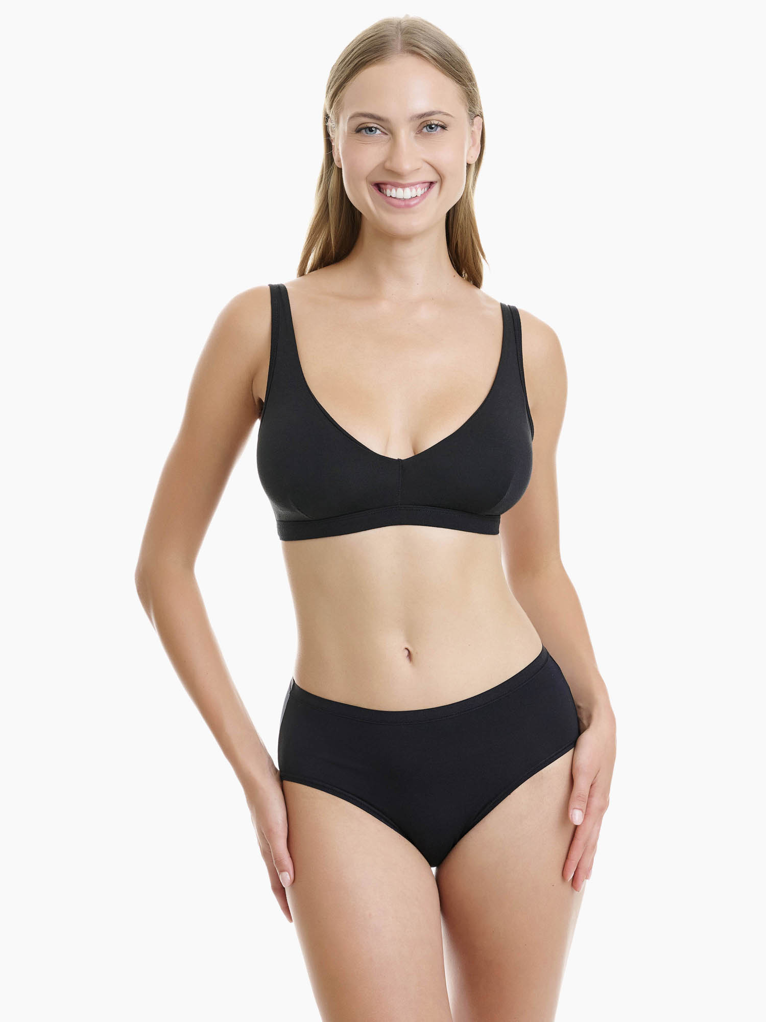 Γυναικείο Midi Slip Bamboo Walk W2035-0202 μαύρο