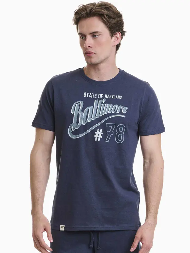 Ανδρικό T-Shirt Walk W5200-9 μπλε Baltimore